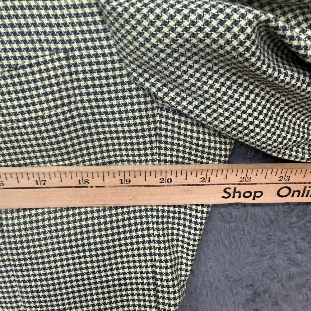 Ermenegildo Zegna Blazer Mens 56 IT 46 US Tan Houndstooth Wool Sport Coat